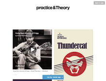 Tablet Screenshot of blog.practiceandtheory.com